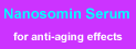 Sleep with Nanosomin Serum for anti-aging effects.